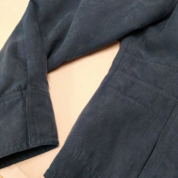 LanaLee Soft Suede Turquoise Blazer Jacket Size 12 - Picture 10 of 11